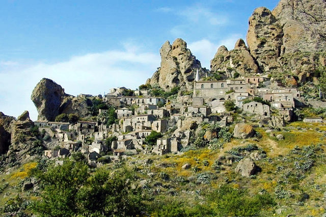 Panorama of Pentedattilo