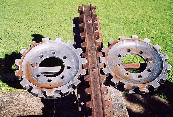 The Locher system rack and pinion. Photo Credit