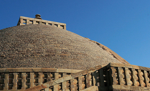 The Sanchi Stupa is one of the most wonderful structures of ancient India. Photo Credit