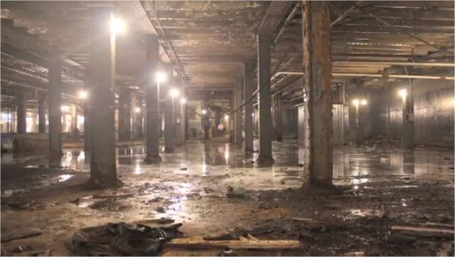 The abandoned Williamsburg Trolley Terminal space in 2012. Photo Credit