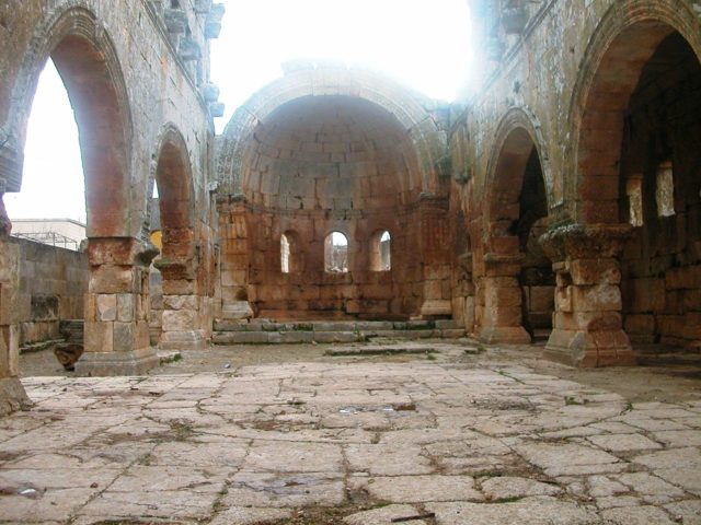 The church is the first known in Syria with the wide basilica. Photo Credit