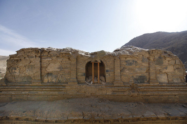 The site of Mes Aynak possesses a vast complex of Buddhist monasteries, homes, and market areas. Photo Credit