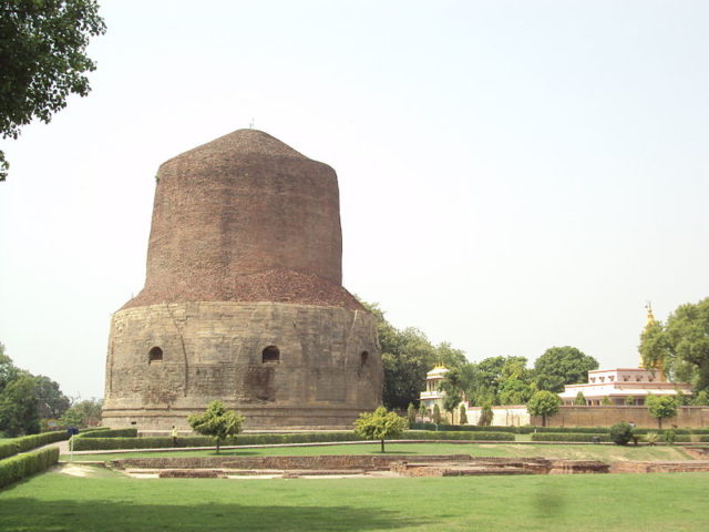 The stupa was enlarged on six occasions but the upper part is still unfinished. Photo Credit