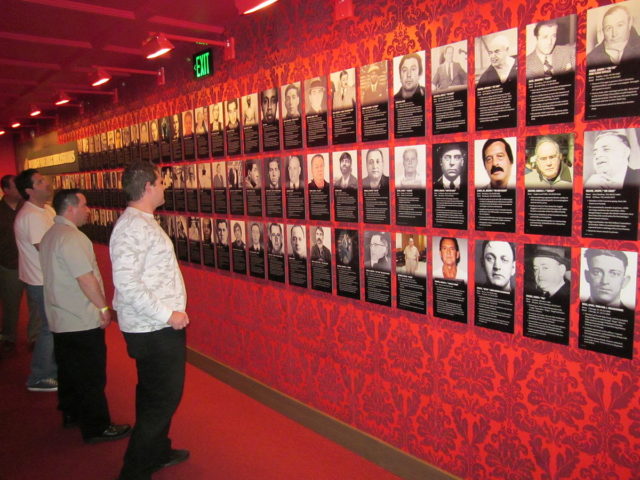 Wall of Mobsters. Photo Credit