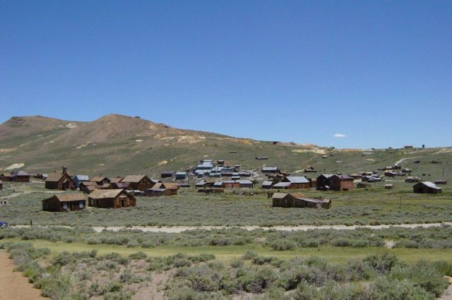 Bodie, California from cemetery
