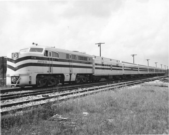 Photograph of the Freedom Train at a Station