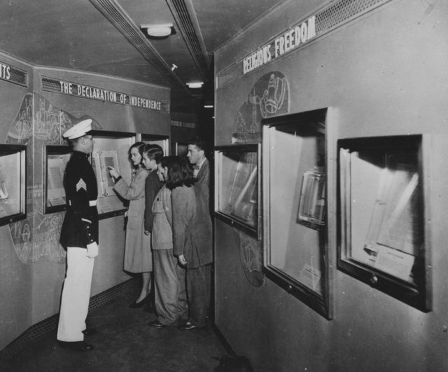Photograph of Freedom Train Exhibit