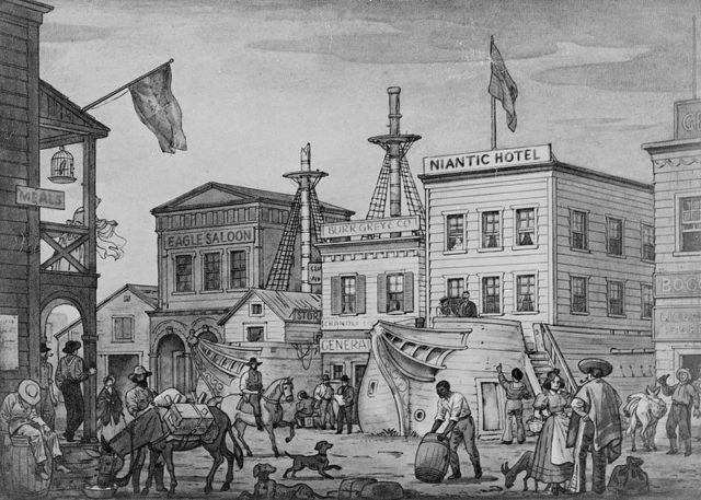 The Niantic Hotel in 1850
