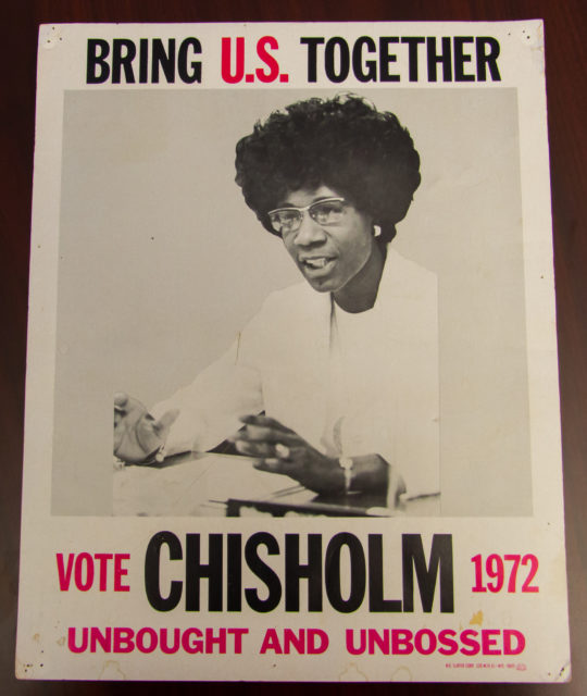 An original campaign poster from 1972