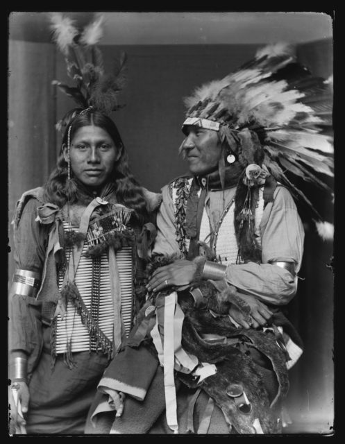 Holy Frog(?) (left) and Big Turnips(?), American Indians