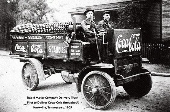 Rapid Motor Company Delivery Truck, 1909 First delivery of Coca-Cola to Knoxville, TN Photo Credit