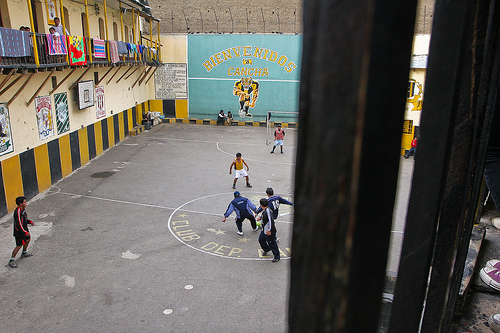 Scene inside San Pedro Prison in La Paz, Bolivia. Photo Credit