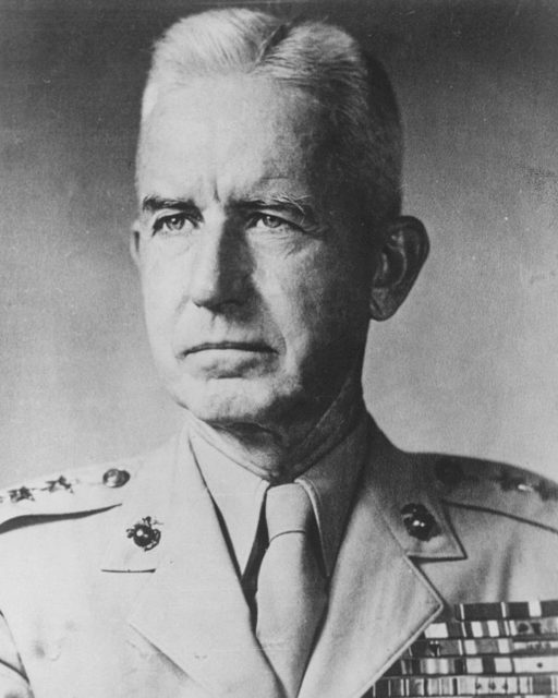 General Oliver P. Smith, USMC (October 26, 1893 – December 25, 1977). He is most noted for commanding the 1st Marine Division during the Battle of Chosin Reservoir, where he said "Retreat, hell! We're not retreating, we're just advancing in a different direction."