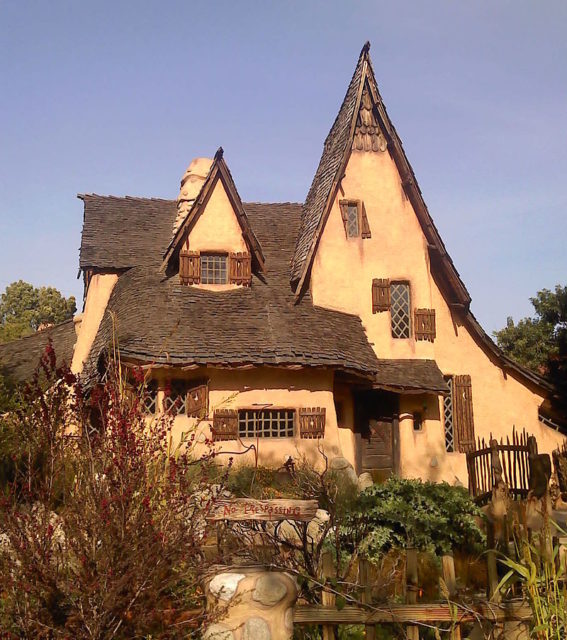 The Spadena House in Beverly Hills, CA, after renovation. Photo credit