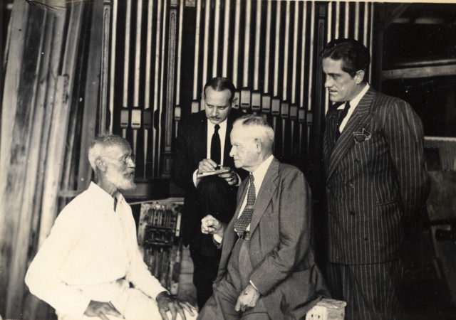 Count Carl Tanzler von Cosel with Dr. DePoo and attorney Louis Harris. Photo credit