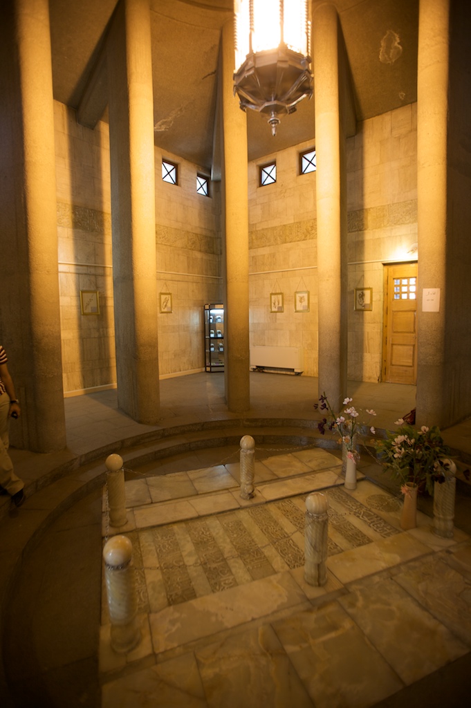 Inside view of the Avicenna Mausoleum, designed by Hooshang Seyhoun in 1945–1950. Photo Credit