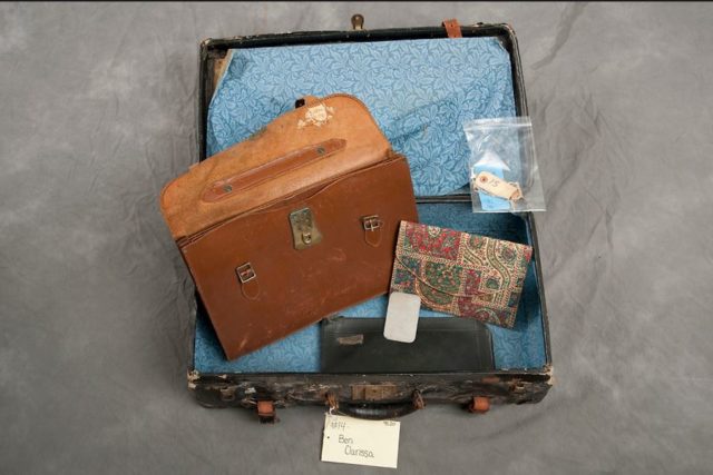 This suitcase belonged to Clarissa B