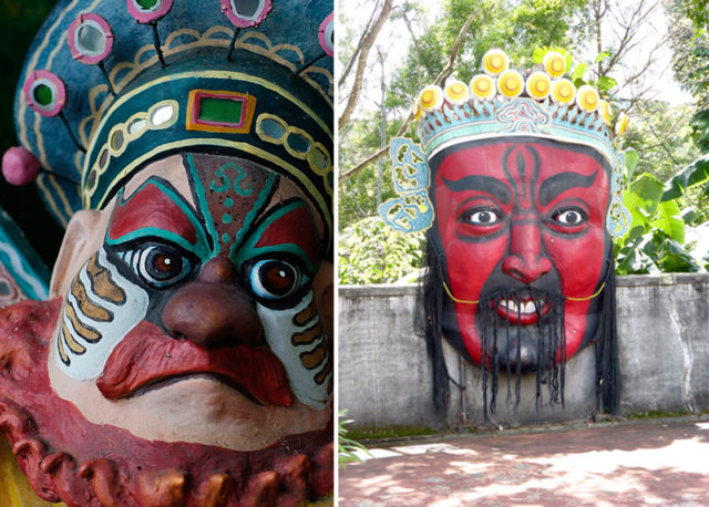 Colourful statues that show Chinese mythology. Photo Credit1 Photo Credit2