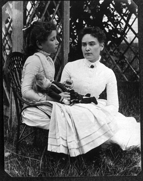 Keller with Anne Sullivan vacationing on Cape Cod in July 1888