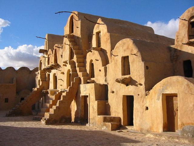 Ksar Ouled Soltane ghorfas. Photo Credit