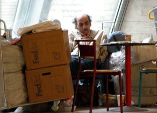 Picture of Merhan Karimi Nasseri taken at the airport in 2005. Photo credit