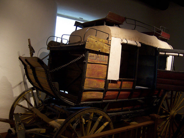 Mud Wagon at the Palace of the Governors. Photo Credit
