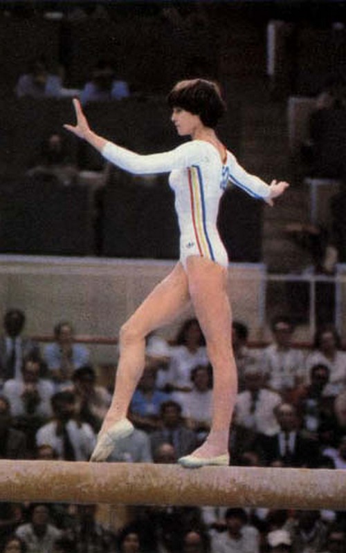 Nadia Comaneci at the 1980 Olympics