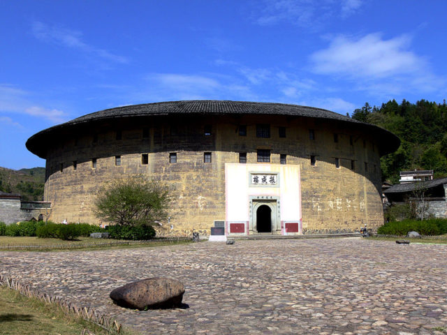 The Fujian tulou are Chinese rural dwellings. Photo Credit