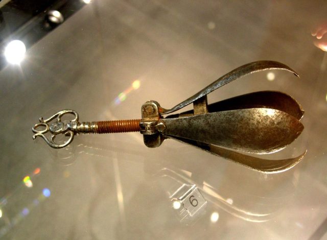 The Pear of Anguish, displayed at the Museum der Festung Salzburg, Austria. Photo Credit