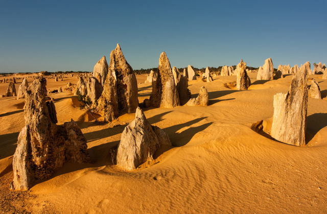 the Pinnacles came from seashells in an earlier era that was rich in marine life. Photo Credit