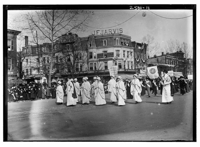 Suffrage Parade February 1913 Photo Credit