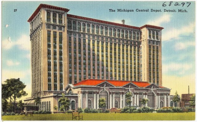 The Michigan Central Depot, Detroit, Mich Photo Credit 