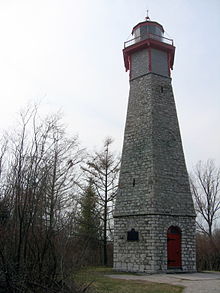 Gibraltar Point Lighthouse on the Toronto Islands in Toronto, Canada.