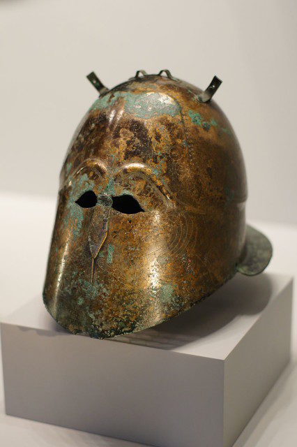 Italo-Corinthian helmet, Getty Villa Photo Credit