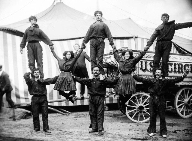 Performers with Buff Bill’s Circus. 1910 Photo Credit