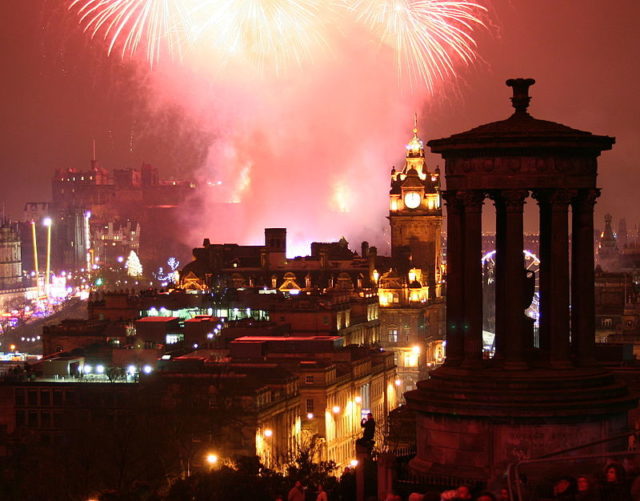 Fireworks for Edinburgh's Hogmanay. Photo credit