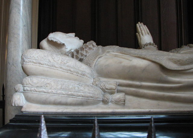 Tomb of Mary at Westminster Abbey by Cornelius and William Cure. Photo credit