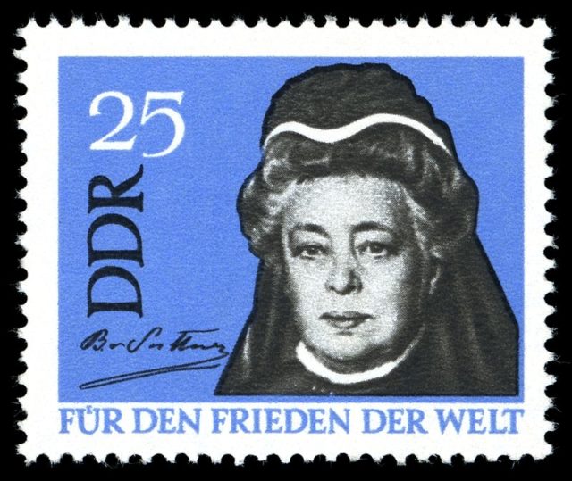Suttner on a German stamp