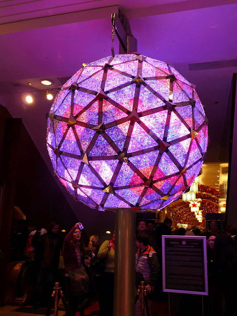 The 2008 ball (on display at Times Square Visitors Center). Photo Credit