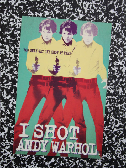 Flyer for the film "I shot Andy Warhol", with Lili Taylor as Valerie Solanas. Photo Credit