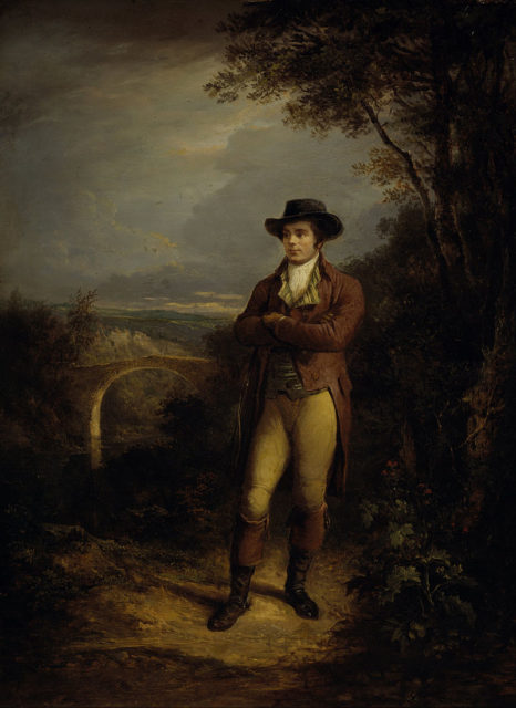  Robert Burns by Alexander Nasmyth (1828)