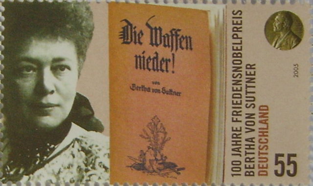 Suttner on a German stamp