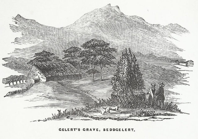 Gelert's Grave, Beddgelert, 1850