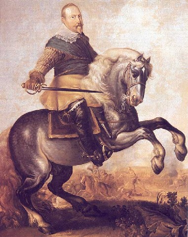 Gustav II Adolph at the Battle at Breitenfeld, 17th century. Photo Credit