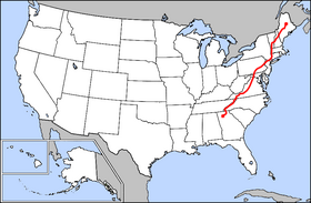 Map of Appalachian Trail. Photo credit