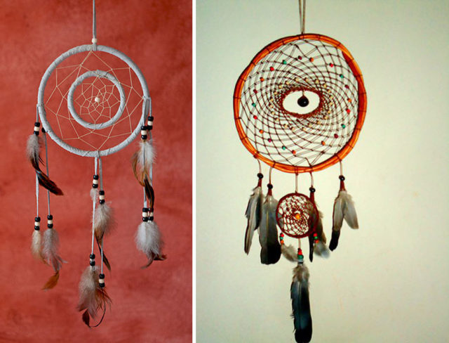Originally created by American Indians, dreamcatchers today come in a variety of different sizes and styles. Photo Credit1 Photo Credit2