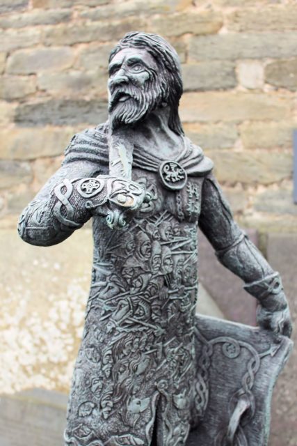 Statue of Owain at Pennal Church. Photo credit