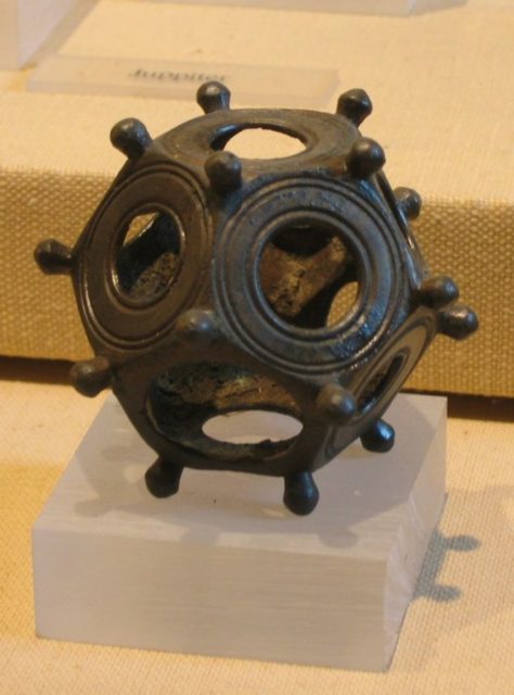 Roman dodecahedron found in Germany on display in Saalburg castle near Bad Homburg. Photo Credit