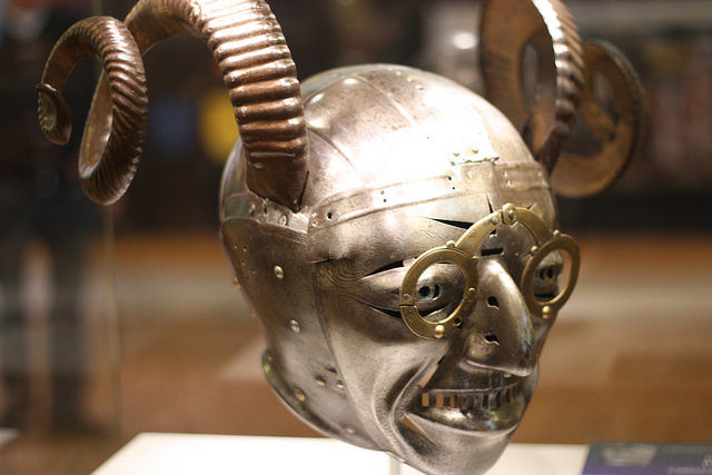 Royal Armouries, Leeds - October 2015 Horned Helmet of Henry VIII. Photo Credit