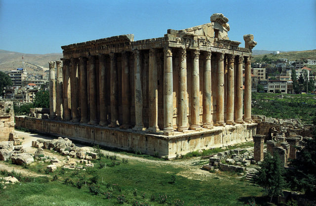 When this area of the Middle East was part of the Roman Empire, Baalbek was known as Heliopolis.